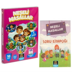 1. Sınıf Neşeli Masallar Okuma Seti - 10 Kitap Takım - Değendirme Kitapçığı İlaveli