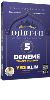 2024 Dhbt- I-II Din Hizmetleri Alan Bilgisi Testi Tamamı Çözümlü 5 Deneme