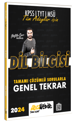 2024 Tüm Adaylar İçin Dil Bilgisi Tamamı Çözümlü Sorularla Genel Tekrar