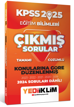 2025 KPSS Eğitim Bilimleri Konularına Göre Düzenlenmiş Tamamı Çözümlü Çıkmış Sorular