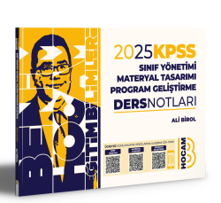 2025 KPSS Eğitim Bilimleri Program Geliştirme Sınıf Yönetimi Materyal Tasarımı Ders Notları