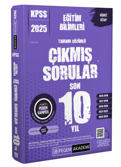 2025 KPSS Eğitim Bilimleri Tamamı Çözümlü Çıkmış Sorular Son 10 Yıl