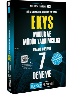 2025 Milli Eğitim Bakanlığı (EKYS) Müdür ve Müdür Yardımcılığı Tamamı Çözümlü 7 Deneme