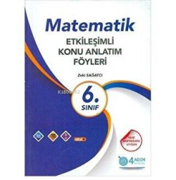 4 Adım Yayınları 6. Sınıf Matematik Etkileşimli Konu Anlatım Föyleri