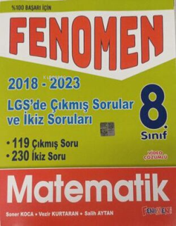 8. Sınıf LGS Matematik Çıkmış ve İkiz Sorular 2018-2023