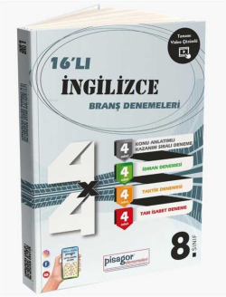 8. Sınıf Pisagor 16`lı İngilizce Denemesi - Kolektif | Yeni ve İkinci 