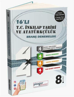 8. Sınıf Pisagor 16`lı İnkılap Tarihi ve Atatürkçülük Denemesi - Kolek