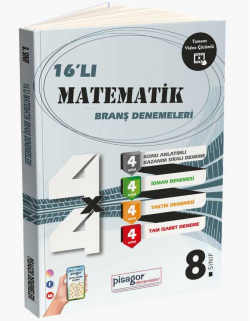 8. Sınıf Pisagor 16`lı Matematik Branş Denemeleri - Kolektif | Yeni ve