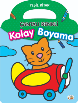 Çantalı Renkli Kolay Boyama- Yeşil Kitap