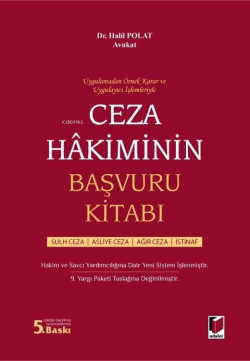 Ceza Hakiminin Başvuru Kitabı