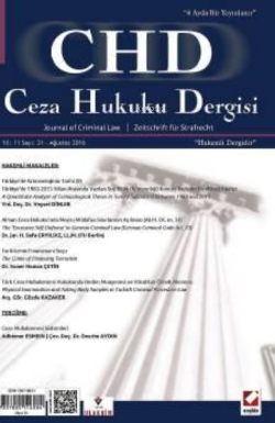 Ceza Hukuku Dergisi – 2017 Yılı Abonelik