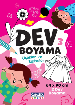 Dev Boyaması  - 3 (Çiçekler ve Elbiseler)