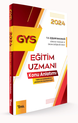 Eğitim Uzmanı Konu Anlatımı ;İçişleri Bakanlığı Görevde Yükselme ve Ünvan Değişikliği Sınavı