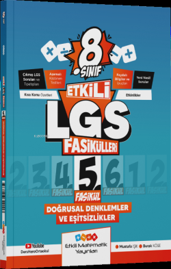 Etkili Matematik Yayınları LGS 8. Sınıf Etkili Fasikül Doğrusal Denklemler ve Eşitsizlikler 5