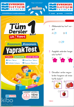 Evrensel İletişim Yayınları 1.Sınıf Tüm Dersler Yaprak Test