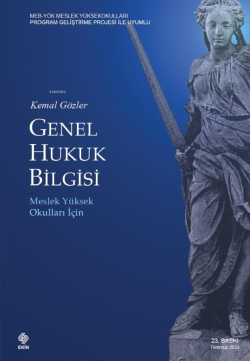 Genel Hukuk Bilgisi;Meslek Yüksek Okulları İçin