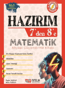 Hazırım 7’den 8’e Matematik Alt Yapı Güçlendirme Kitabı