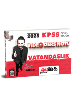 HocaWebde Yayınları 2025  KPSS Genel Kültür Vatandaşlık Video Ders Notu