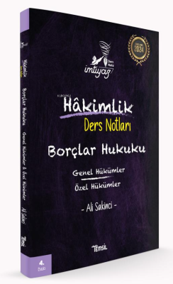 İmtiyaz Borçlar Hukuku Genel Hükümler - Özel Hükümler Ders Notları