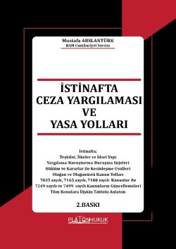 İstinafta Ceza Yargılaması ve Yasa Yolları - Mustafa Arslantürk | Yeni