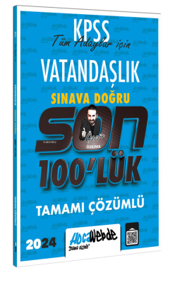 Kpss 2024 Vatandaşlık Son 100 lük Tamamı Çözümlü Sorular - Özgür Özkın