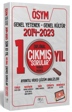 KPSS Genel Yetenek Genel Kültür Orijinal Son 10 Yıl Çıkmış Sorular 2014-2023 Video Çözümlü