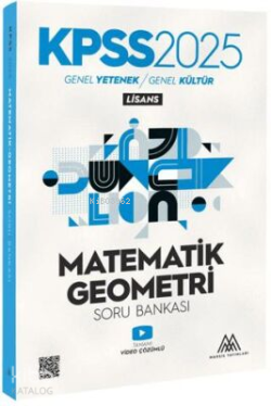 Marsis Yayınları KPSS Matematik-Geometri Soru Bankası