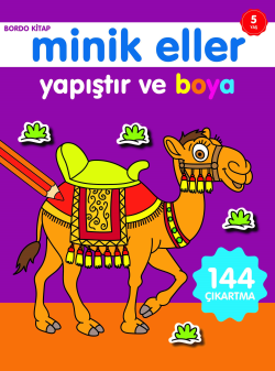 Minik Eller Yapıştır ve Boya;Bordo Kitap