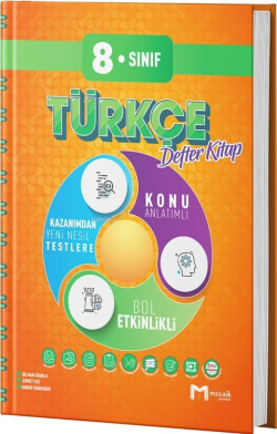 Mozaik Yayınları 8. Sınıf Türkçe İntro Defter Kitap - Bilhan Uğurlu | 