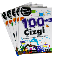 Niha Çocuk Okul Öncesi Erken Akademik Gelişim 100 Etkinlik (5 Kitap Se