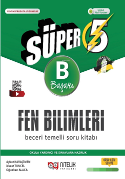 Nitelik 5. Sınıf Süper Fen Bilimleri Beceri Temelli Soru Kitabı (B) - 