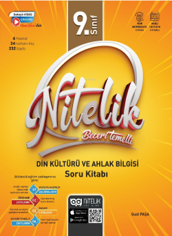 Nitelik 9.Sınıf Din Kültürü ve Ahlak Bilgisi Soru Kitabı Beceri Temelli