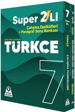 Örnek Akademi 7. Sınıf Süper İkili Türkçe Seti - Kolektif | Yeni ve İk