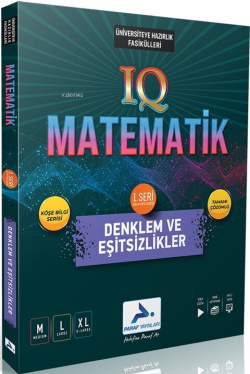 Paraf Yayınları IQ Matematik Denklem ve Eşitsizlikler 1. Seri Soru Kütüphanesi