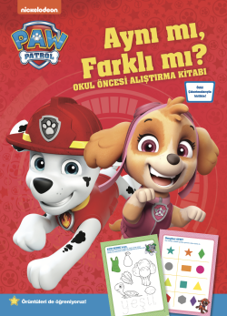 Paw Patrol Aynı mı, Farklı mı? Okul Öncesi Alıştırma Kitabı