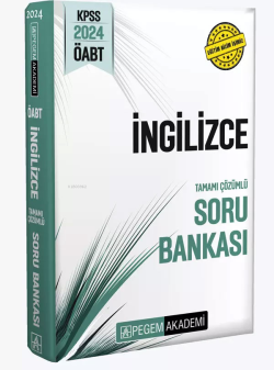 Pegem 2024 KPSS ÖABT İngilizce Tamamı Çözümlü Soru Bankası