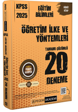 Pegem 2025 KPSS Eğitim Bilimleri Öğretim İlke ve Yöntemleri Tamamı Çözümlü 20 Deneme