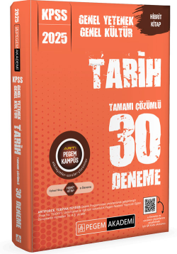 Pegem 2025 KPSS Genel Yetenek Genel Kültür Tarih Tamamı Çözümlü 30 Deneme