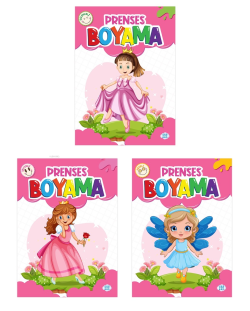Prenses Boyama Seti (3 Kitap Takım)