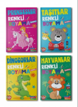 Renkli Boyama Seti – 4 Kitap Takım