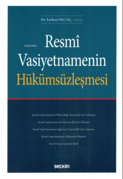 Resmî Vasiyetnamenin Hükümsüzleşmesi