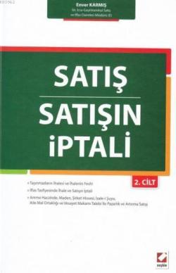 Satış - Satışın İptali; 2 Cilt