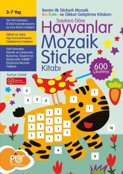 Sayılara Göre Hayvanlar Mozaik Sticker Kitabı