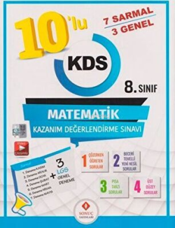 Sonuç Yayınları 8. Sınıf 10`lu Matematik Kazanım Değerlendirme Sınavı