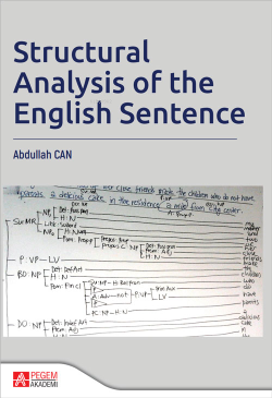 Structural Analysis of the English Sentence - Abdullah Can | Yeni ve İ