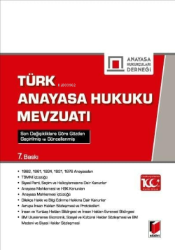 Türk Anayasa Hukuku Mevzuatı