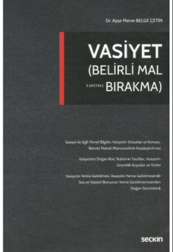 Vasiyet (Belirli Mal Bırakma)