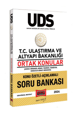 Yargı Yayınları 2024 UDS T.C Ulaştırma ve Altyapı Bakanlığı Ortak Konular Konu Özetli-Açıklamalı Soru Bankası