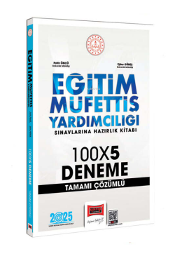 Yargı Yayınları 2025 Eğitim Müfettiş Yardımcılığı Sınavlarına Hazırlık Kitabı 100x5 Tamamı Çözümlü Deneme