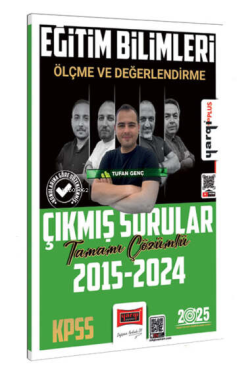 Yargı Yayınları 2025 Kpss Eğitim Bilimleri Ölçme ve Değerlendirme ;Tamamı Çözümlü Çıkmış Sorular